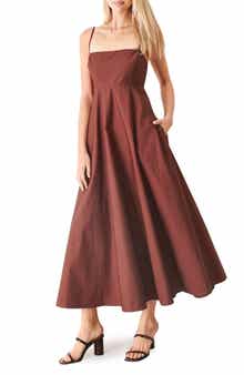 Sleeveless Cotton Midi Dress