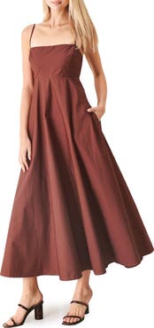 FREEMARKET Sleeveless Cotton Midi Dress