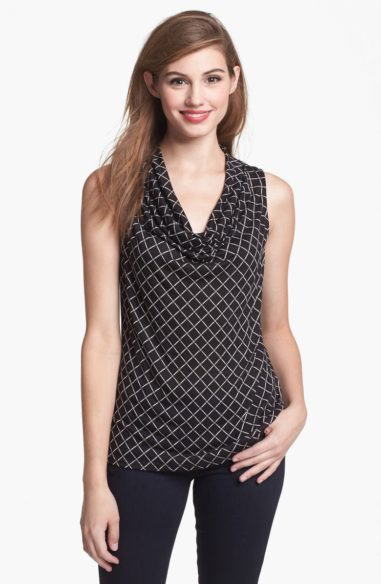 Olivia Moon Drape Neck Sleeveless Top, Main, color, 