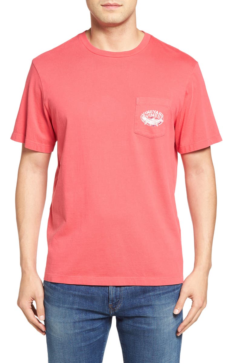 vineyard vines Stencil Tarpon Graphic Pocket T-Shirt, Main, color, 