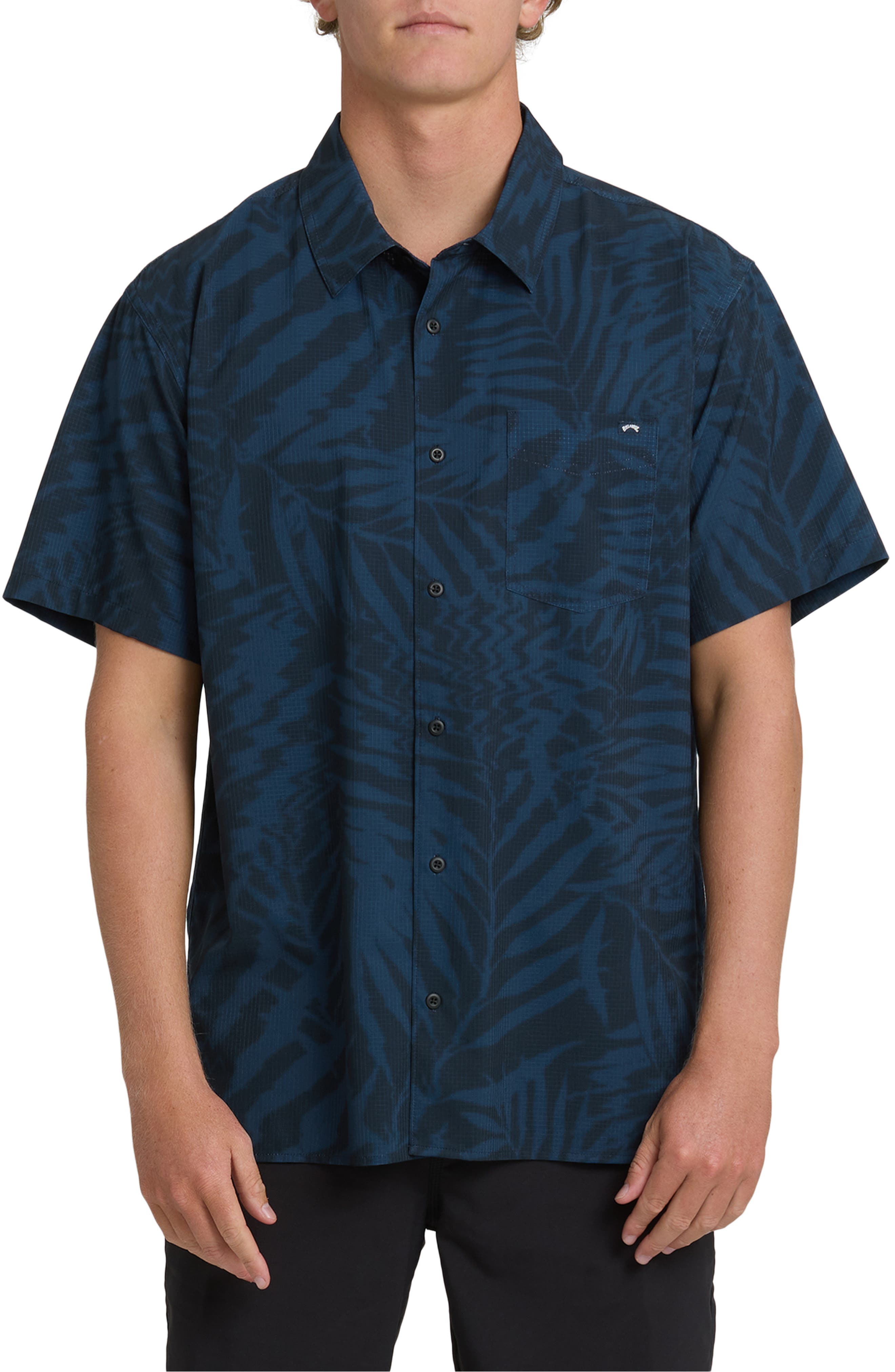 Surftrek Print Short Sleeve Button-Up Shirt - image 3