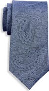 Oak Hill Premium by DXL Big & Tall Tonal Paisley Silk Tie