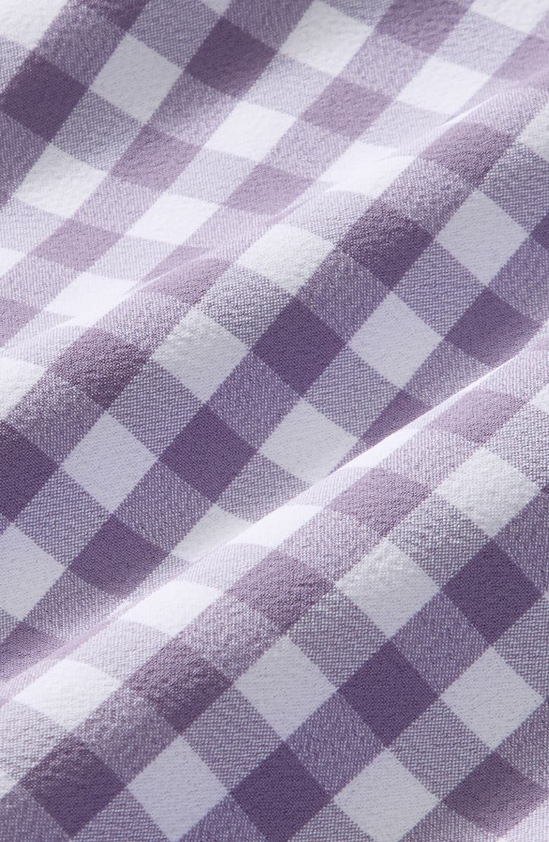 Mizzen+Main Leeward Trim Fit Performance Button-Up Shirt, Alternate, color, Purple Dusk Madison Check