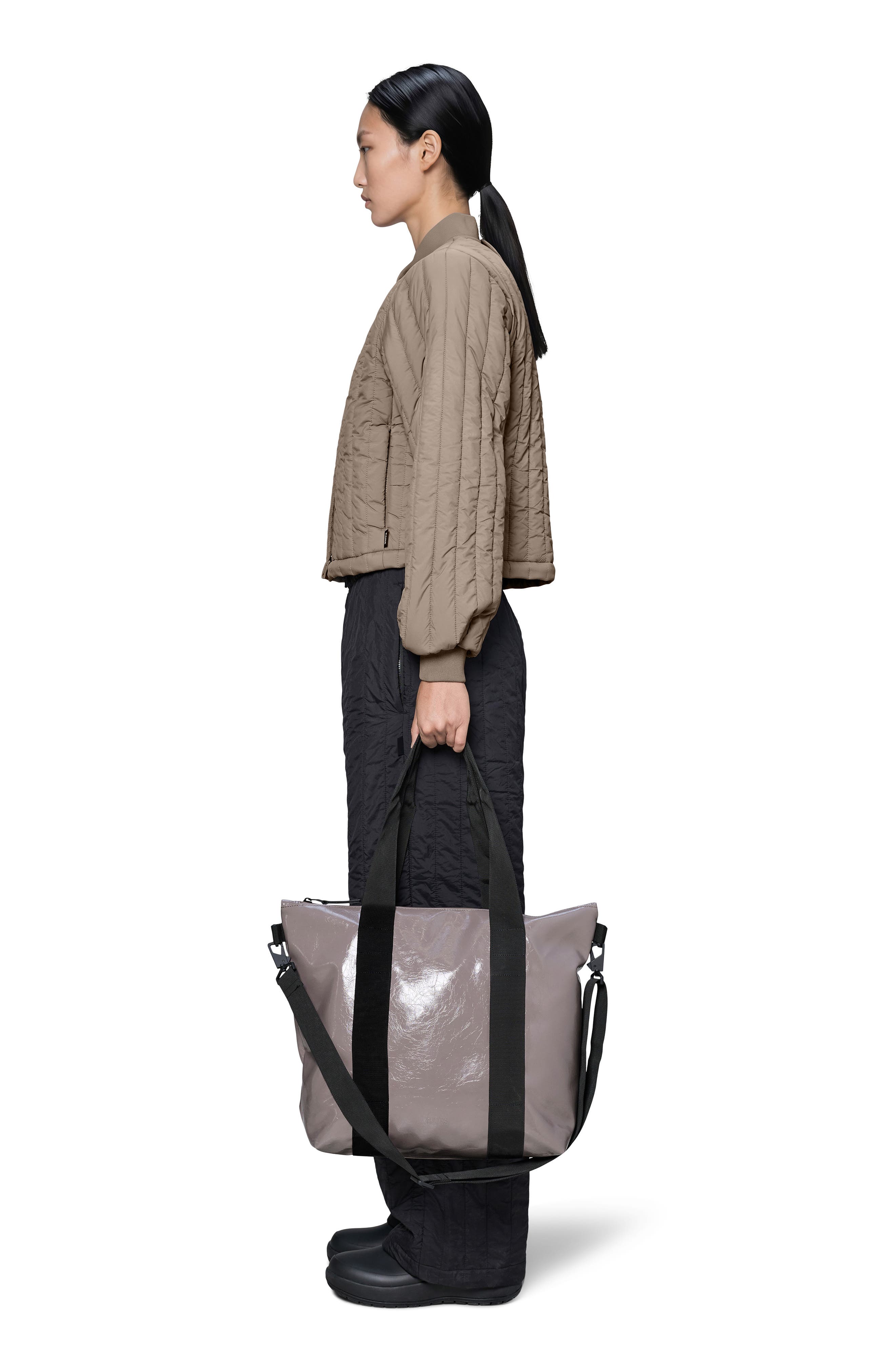 Waterproof Mini Tote Bag, Alternate, color, CINDER GLAZE
