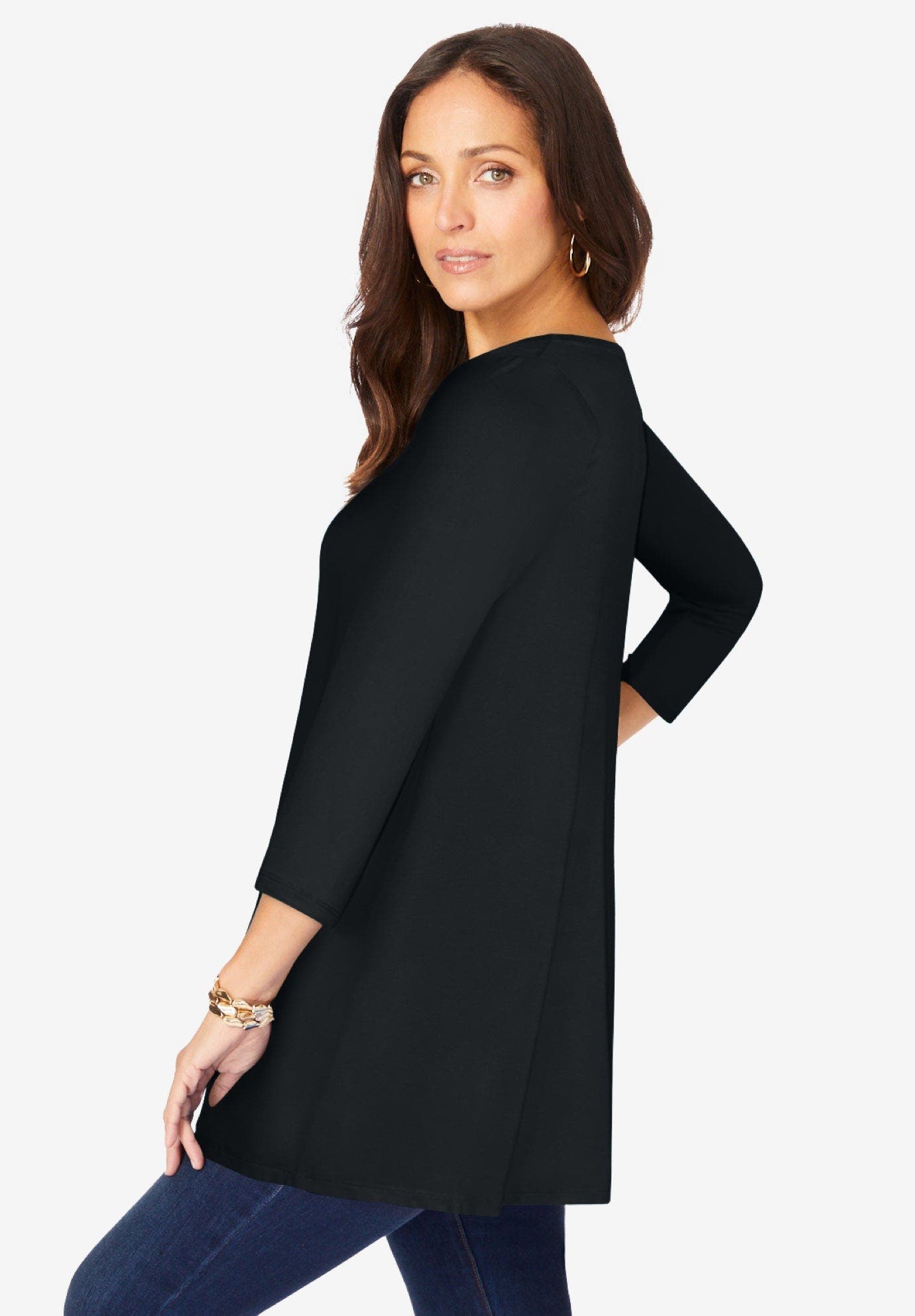Stretch Knit Swing Tunic - image 2