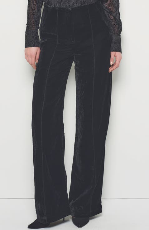 Fiona Velvet Straight Leg Trouser