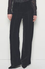 AS by DF Fiona Velvet Straight Leg Trouser