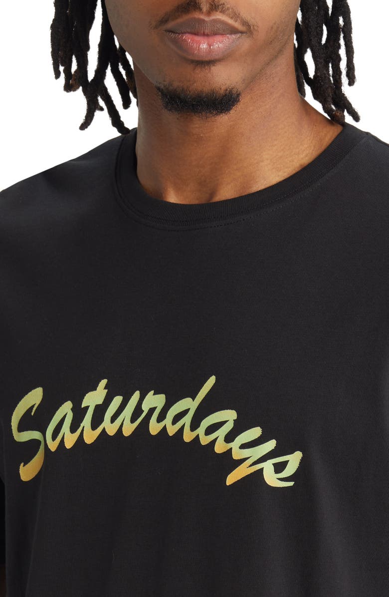 Saturdays NYC Horizon Script Graphic T-Shirt, Alternate, color,