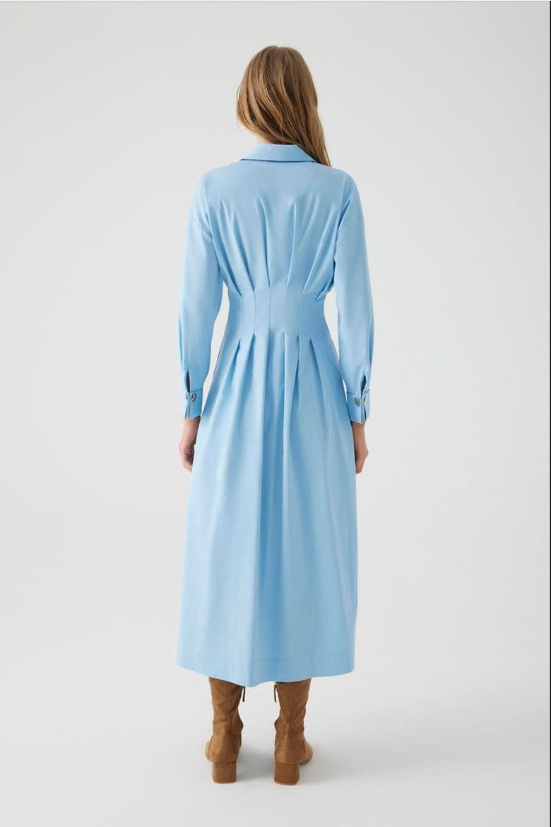 Alba Midi Shirt Dress, Alternate, color, LIGHT BLUE