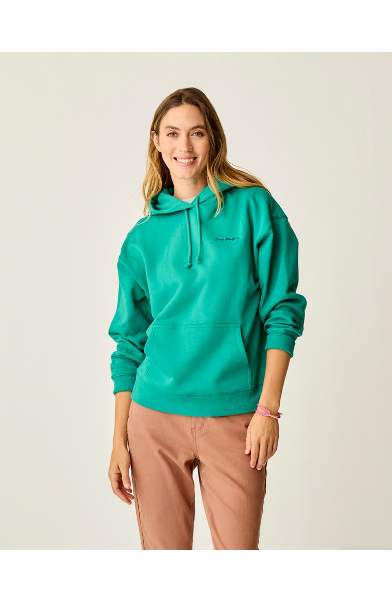 Carve Designs Hawthorne Hoodie, Main, color, Jade Logo