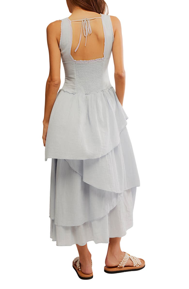 Free People In My Dreams Sleeveless Midi Dress, Alternate, color, Pearl Blue