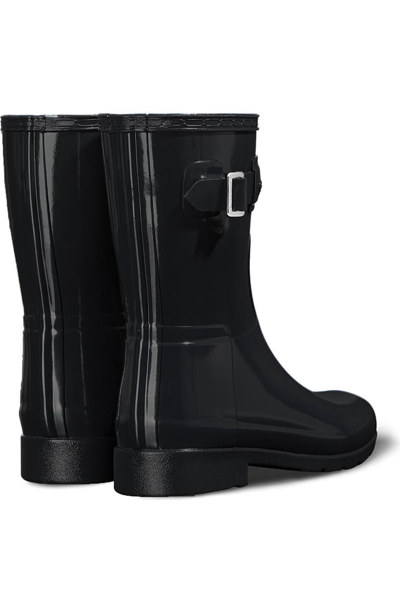 Hunter Refined Short Gloss Rain Boot, Alternate, color,