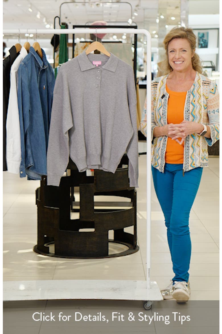 Lorie Oversize Rib Knit Polo video