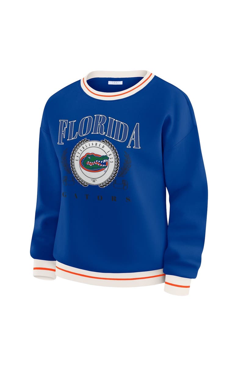 WEAR by Erin Andrews Women's WEAR by Erin Andrews Royal Florida Gators Seal Sweatshirt, Alternate, color, Royal