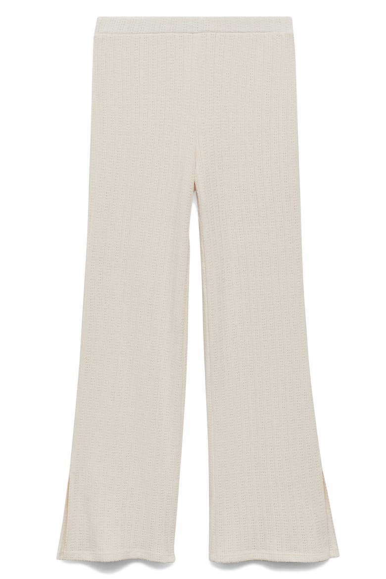 Open Stitch Sweater Pants, Main, color, ECRU
