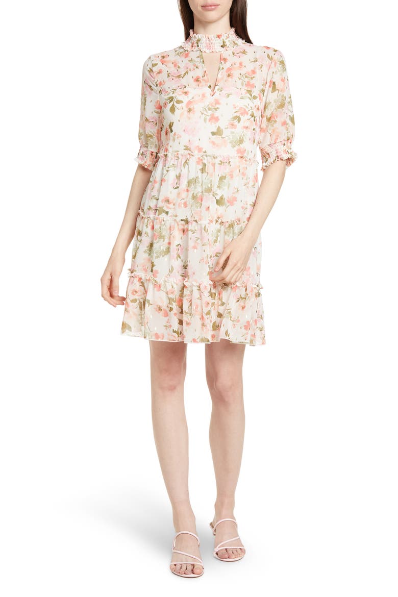 Marion Smock Neck Babydoll Dress, Main, color, DREAM OF FLOWERS