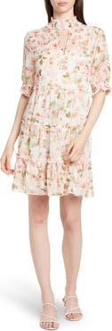 BY DESIGN Marion Smock Neck Babydoll Dress