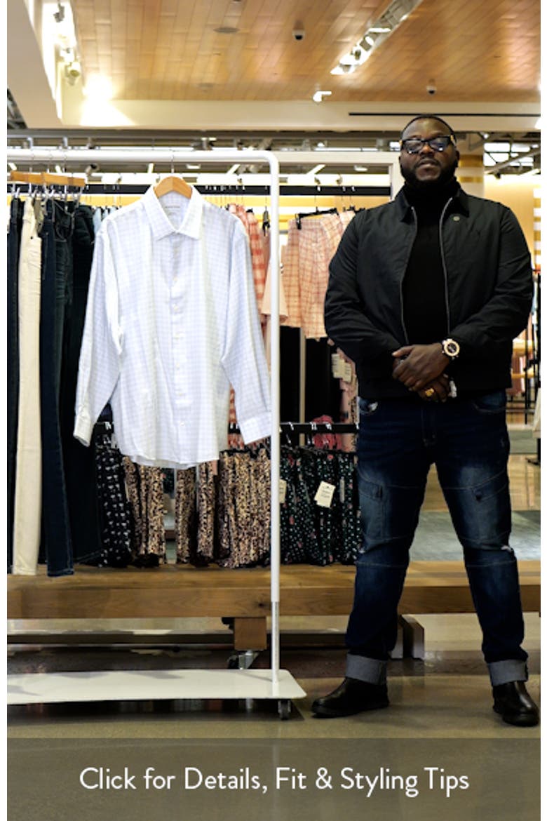Traditional Fit Check Premium Non-Iron Cotton Dobby Dress Shirt video