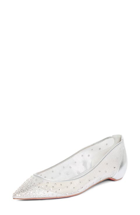 La Pigaletta Follies Strass Pointed Toe Flat
