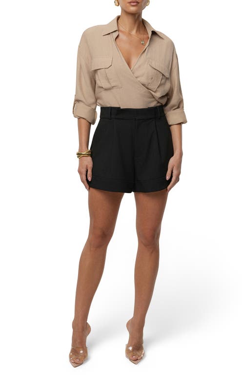 Jluxlabel Soft Breeze Shorts In Black