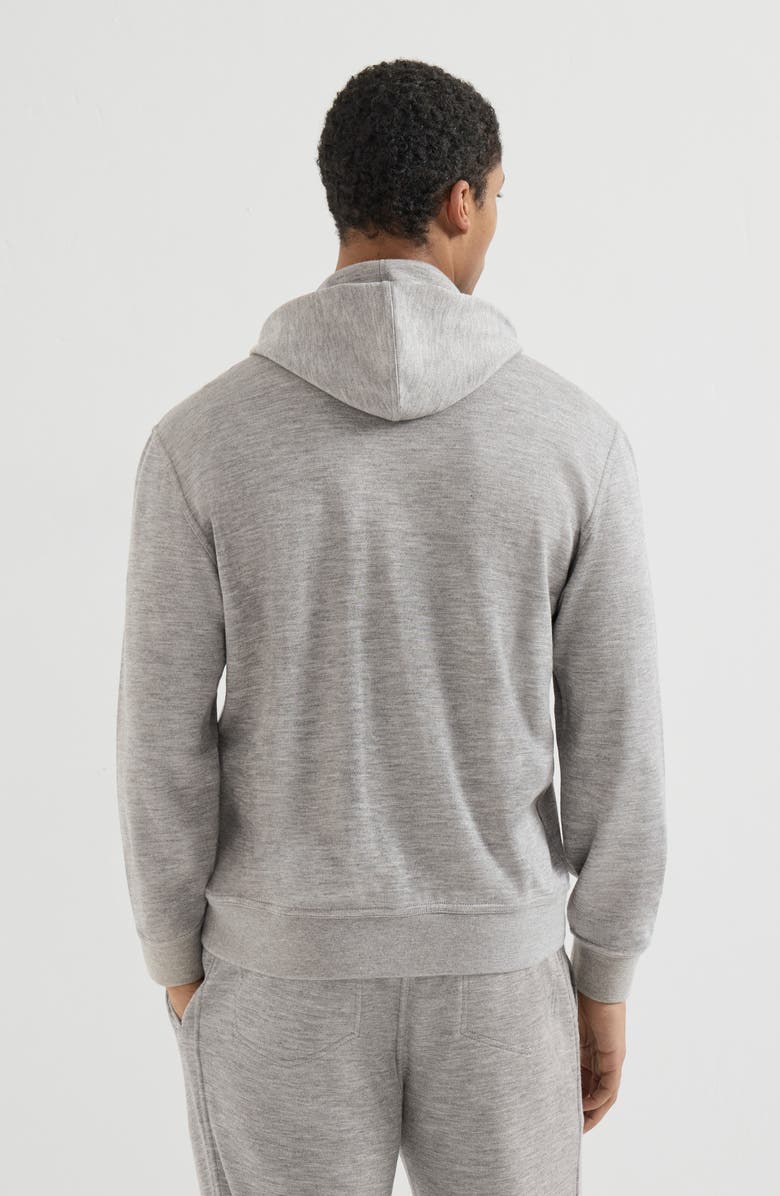 Brunello Cucinelli French terry sweatshirt, Alternate, color, Grey