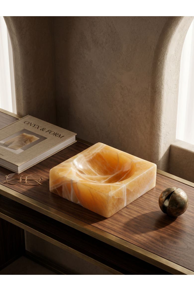 Marigold Onyx Bowl - Small, Alternate, color, Orange