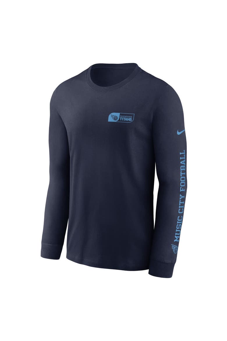 Men's Nike Navy Tennessee Titans All Out Long Sleeve T-Shirt, Alternate, color, Navy