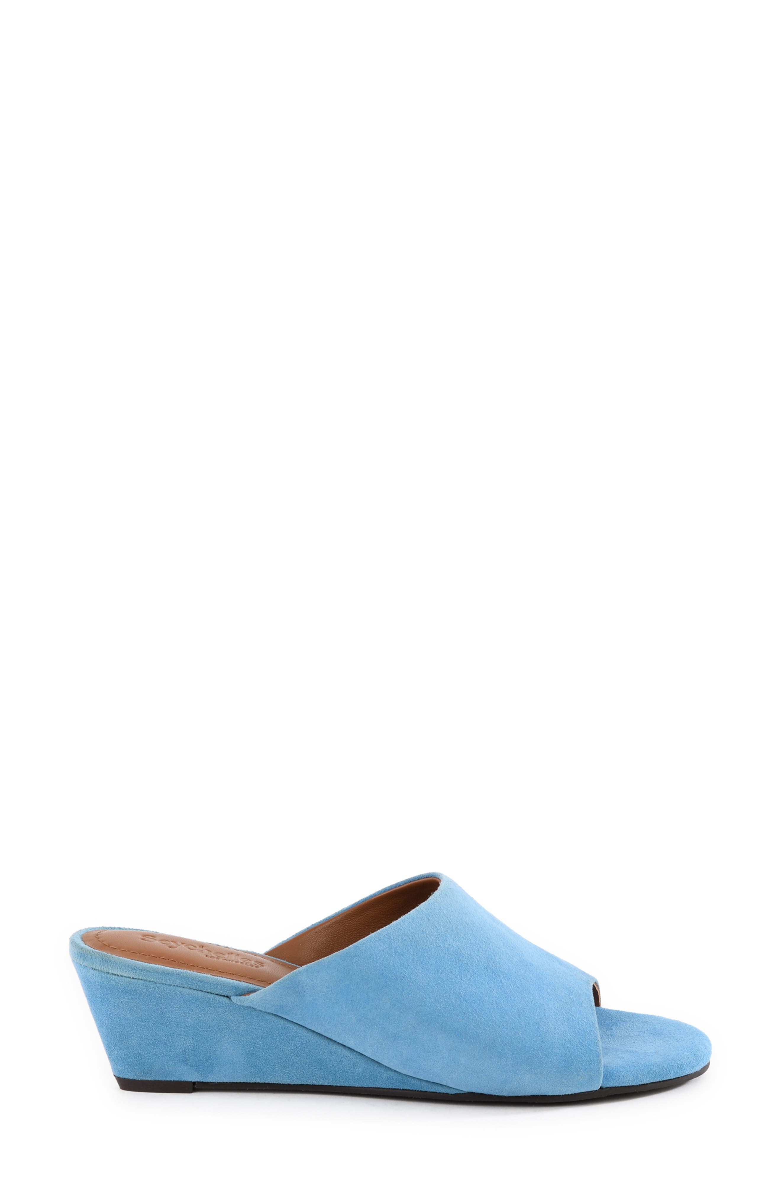 Isn't She Lovely Wedge Slide Sandal, Alternate, color, BLUE