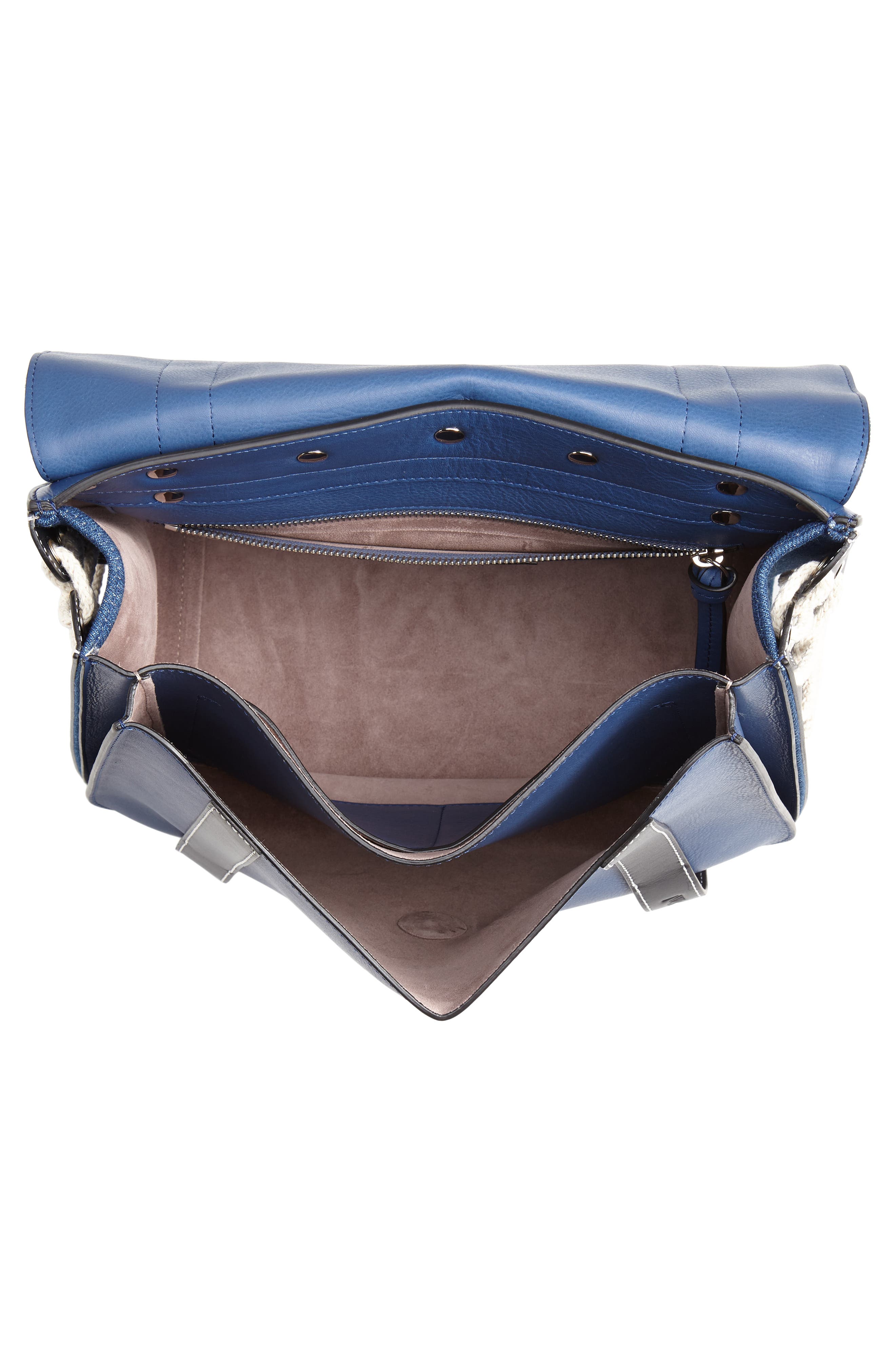 JW Anderson Disc Leather Crossbody Bag, Alternate, color, 