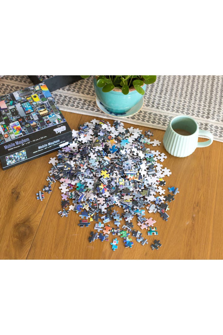 Mobile Mayhem Cell Phone Collage Puzzle | 1000 Piece Jigsaw Puzzle, Alternate, color, Multi-Color
