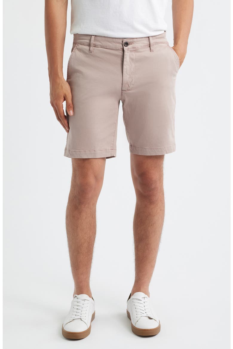 Wanderer 8.5-Inch Stretch Cotton Chino Shorts, Main, color, SULFUR DESERT MAUVE