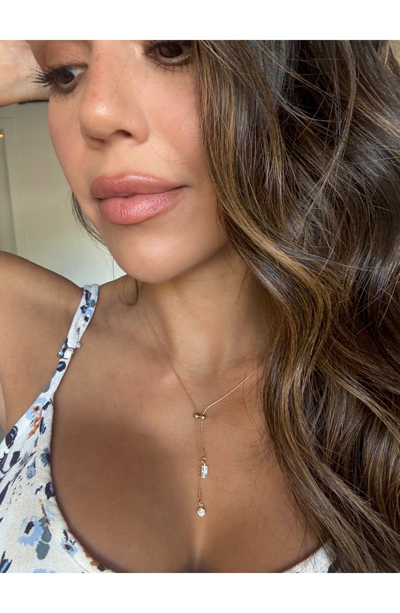 Set & Stones Zoey Lariat Necklace, Alternate, color, Gold