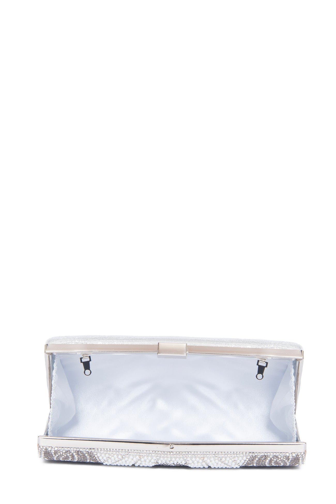 Lauren Lorraine Bouquet Clutch, Alternate, color, Silver