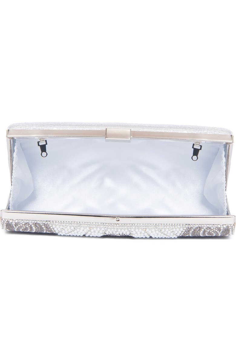 Lauren Lorraine Bouquet Clutch, Alternate, color, Silver