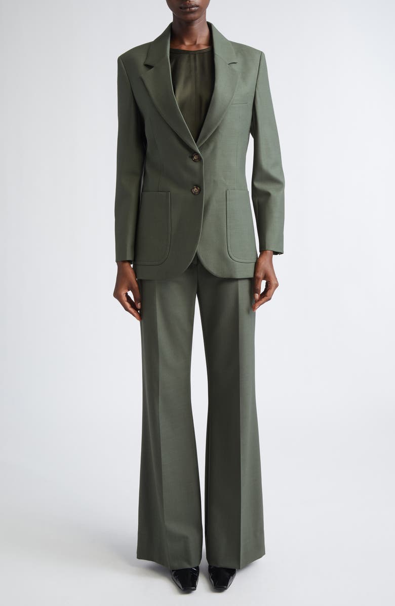 Victoria Beckham Patch Pocket Jacket, Alternate, color, Oregano