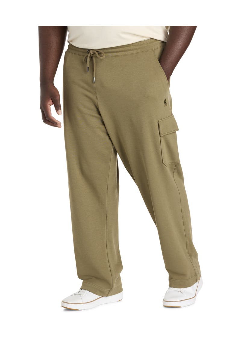 Psycho Bunny Big
Tall Nash Cargo Sweatpants, Main, color, Dusky Green