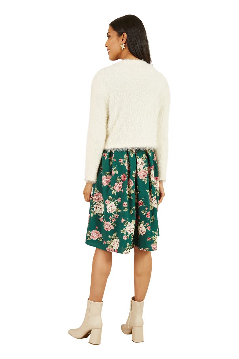 Eyelash Knit Bolero, Alternate, color, Ivory
