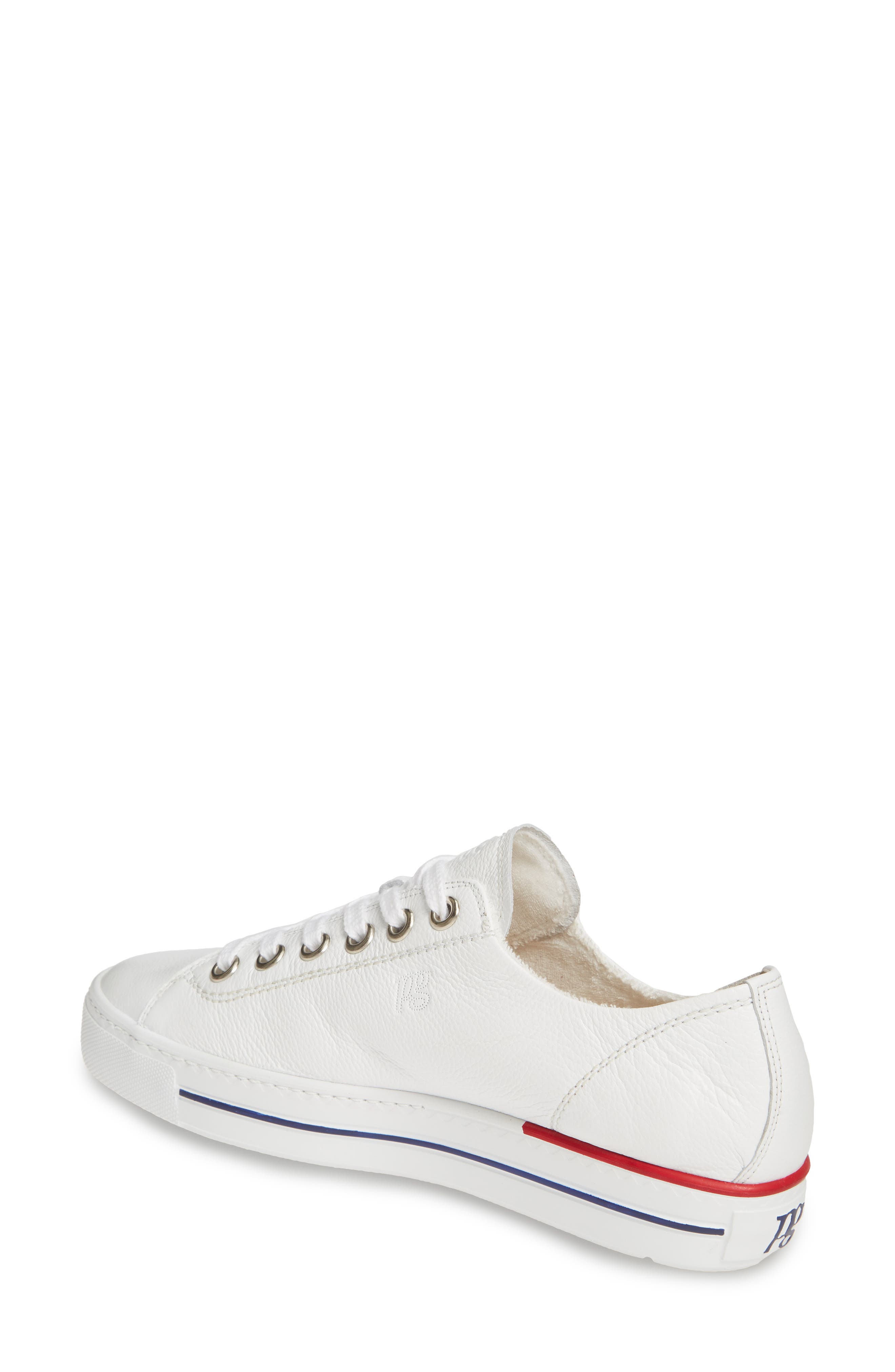 Paul Green Carly Low Top Sneaker, Alternate, color, White Calf