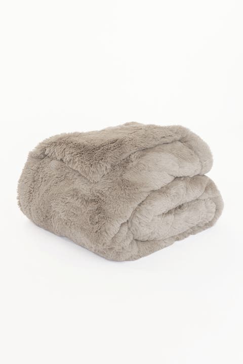 Heavenly Hermosa Faux Fur Throw Blanket