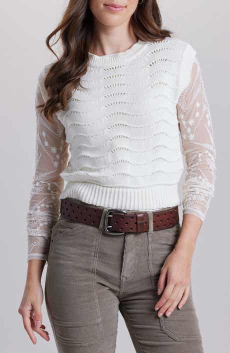 UNIONBAY Erika Cap Sleeve Cotton Sweater Vest