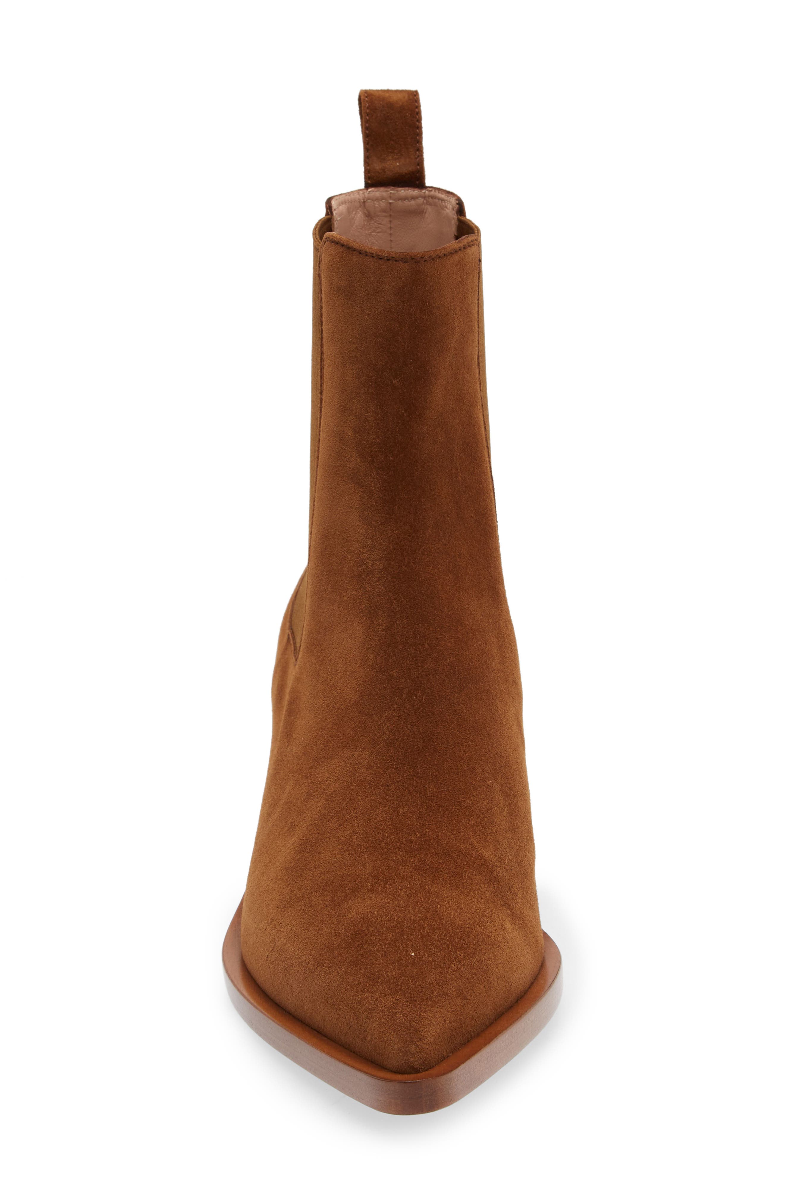 Gianvito Rossi Suede Chelsea Boot, Alternate, color, Texas