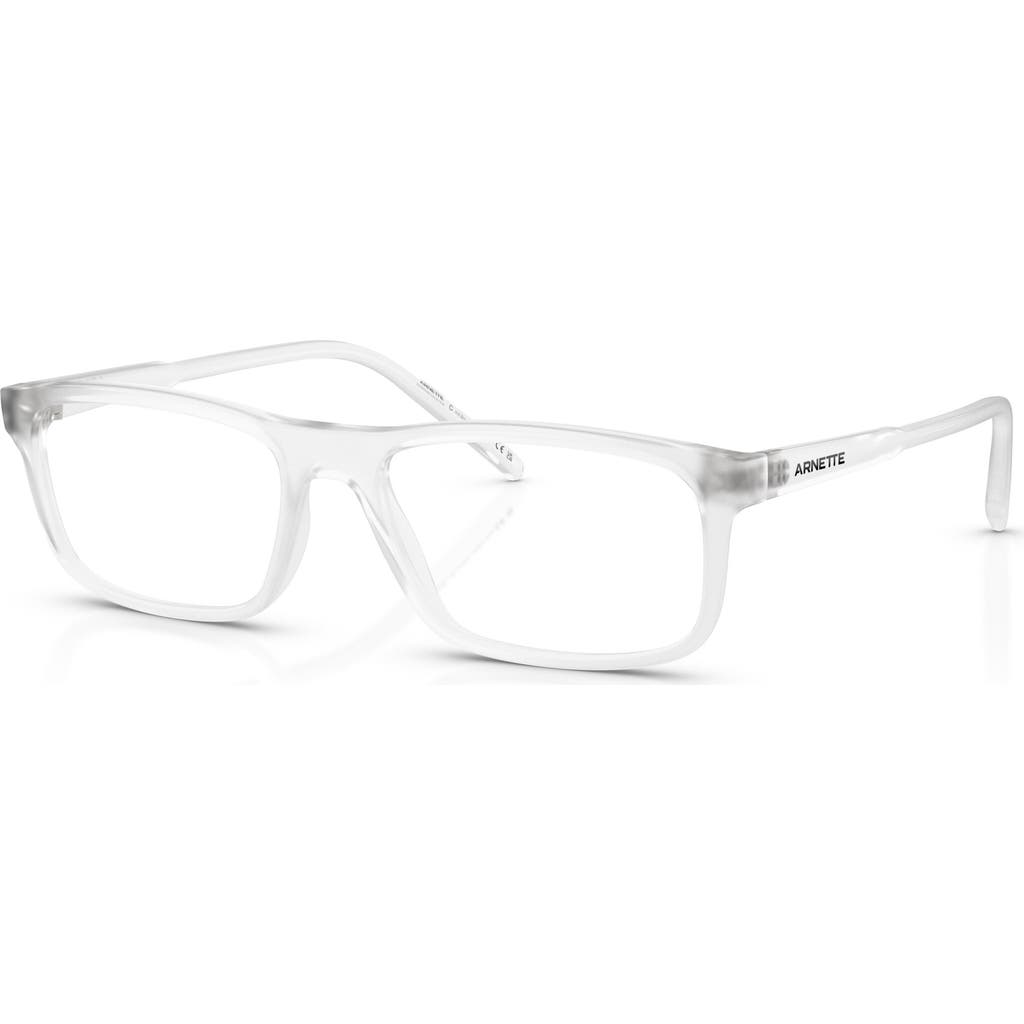 Arnette 54mm Rectangle Optical Glasses In White