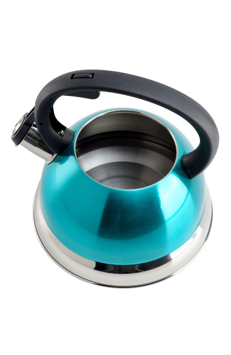 Mr. Coffee Flintshire 1.75 Quart Whistling Stovetop Tea Kettle, Alternate, color, Blue