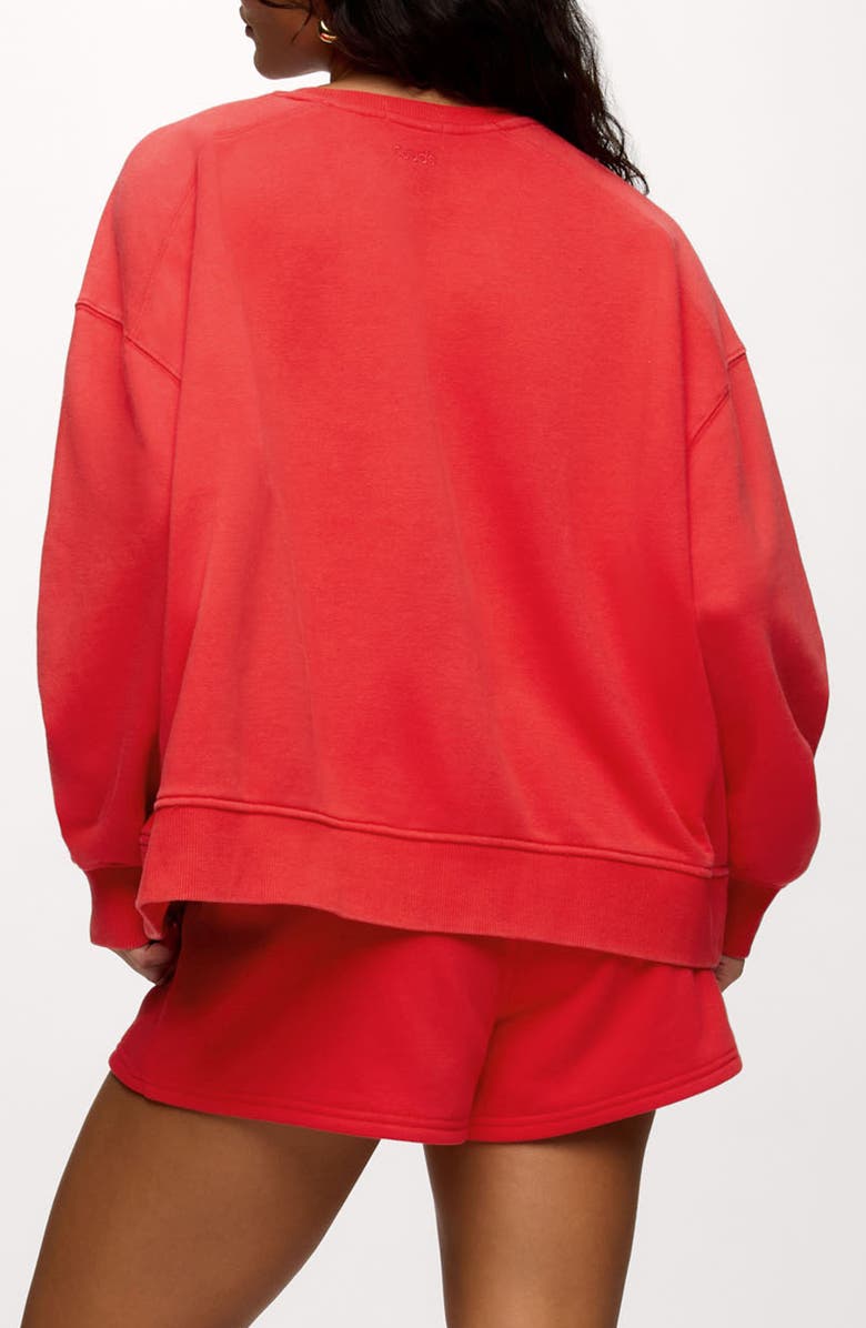 nuuds Classic French Terry Crewneck Sweatshirt, Alternate, color, Sunfaded Hibiscus