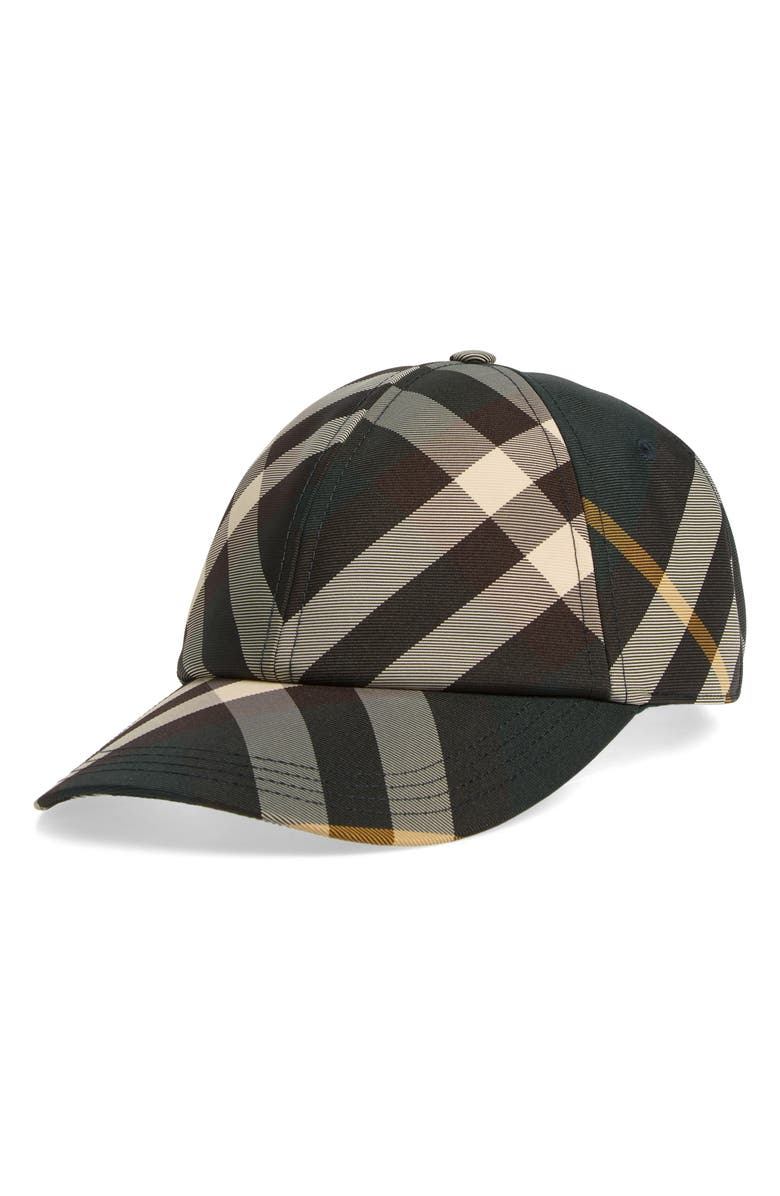 Burberry Check Baseball Cap, Main, color, 