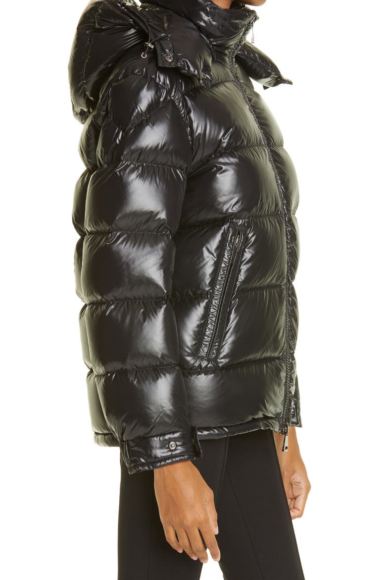 Fustet Hooded Down Puffer Jacket, Alternate, color, BLACK