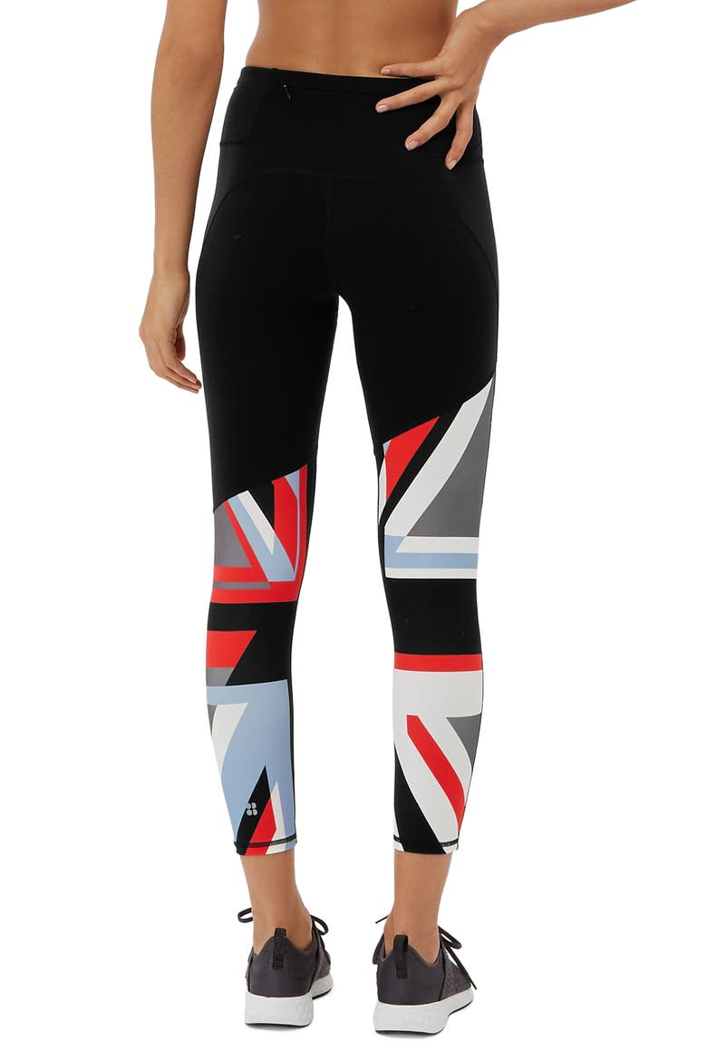 Power Union Jack Ankle Leggings, Alternate, color, UNION JACK
