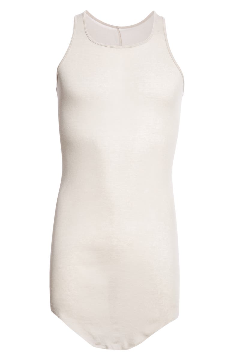 Rick Owens Longline Cotton Tank Top, Alternate, color, Pearl