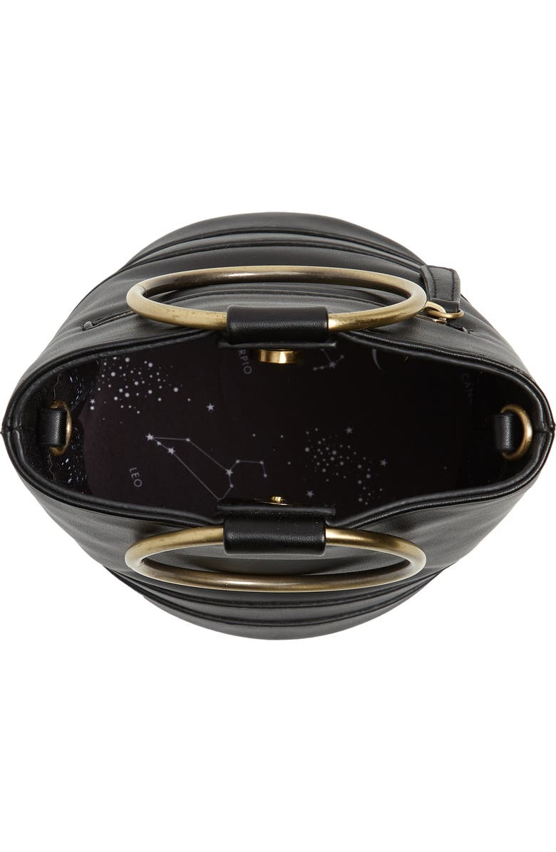 Malibu Skye Ring Handle Faux Leather Bag, Alternate, color,