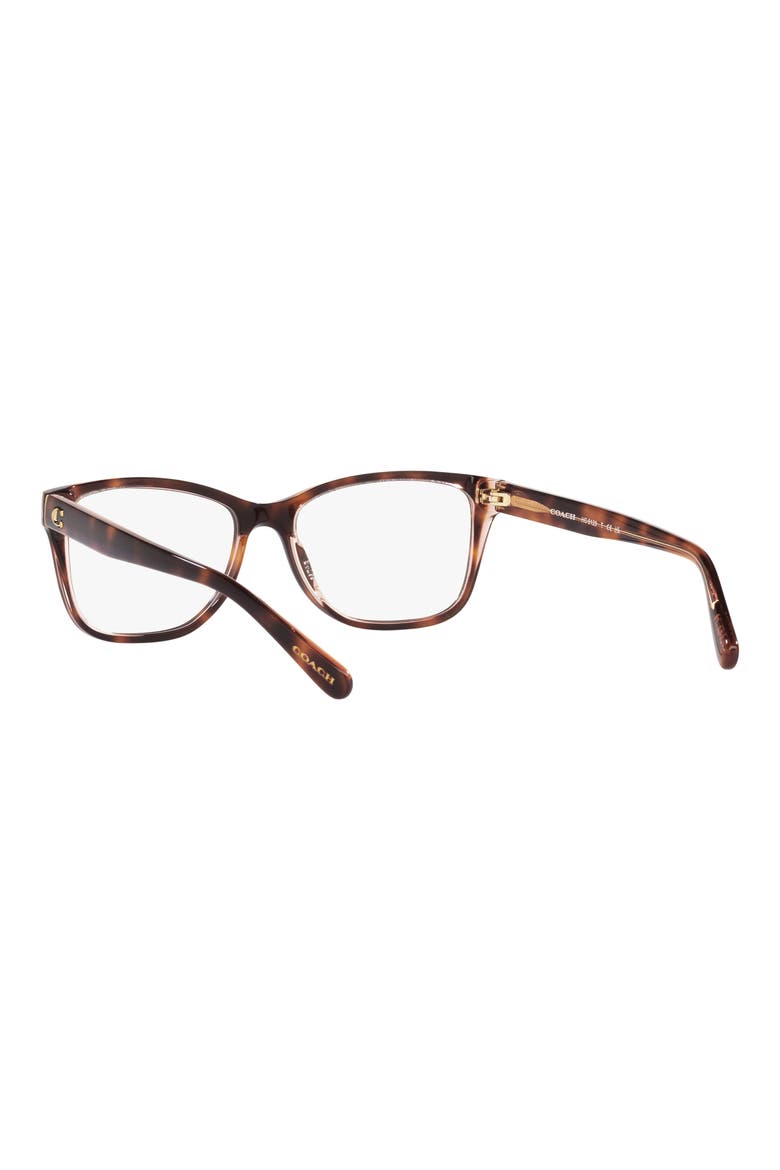 52mm Rectangular Optical Glasses, Alternate, color, TORTOISE